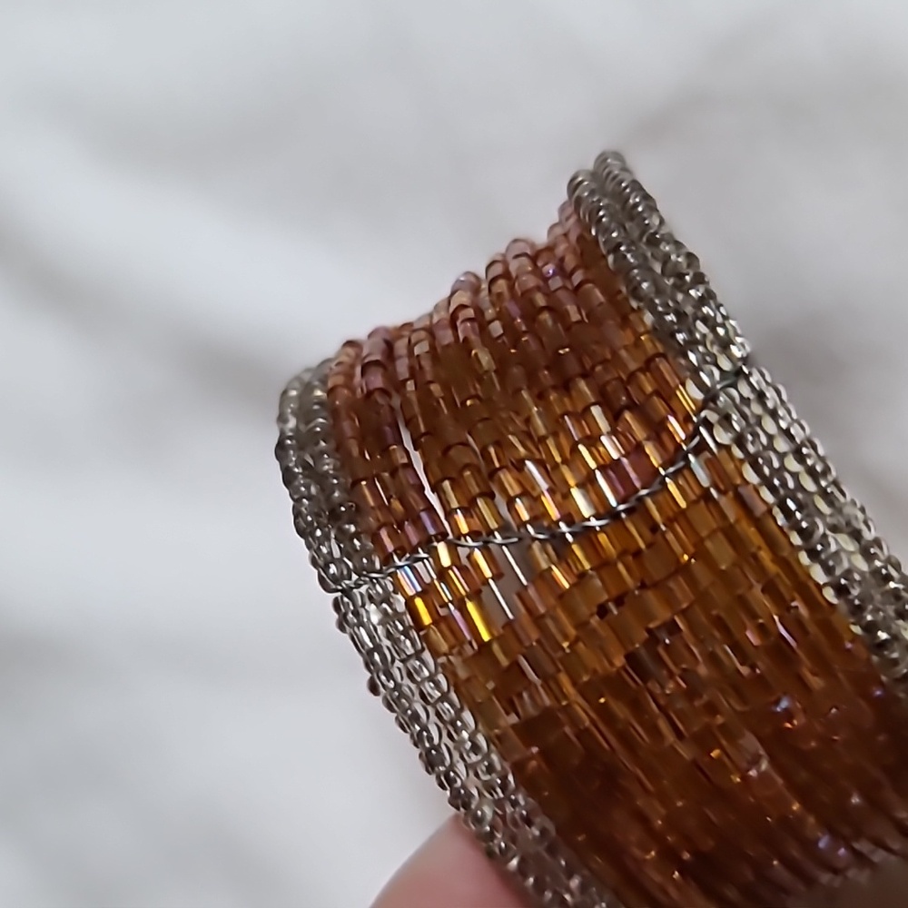 Bead cuff bracelet - Picture 4 of 4